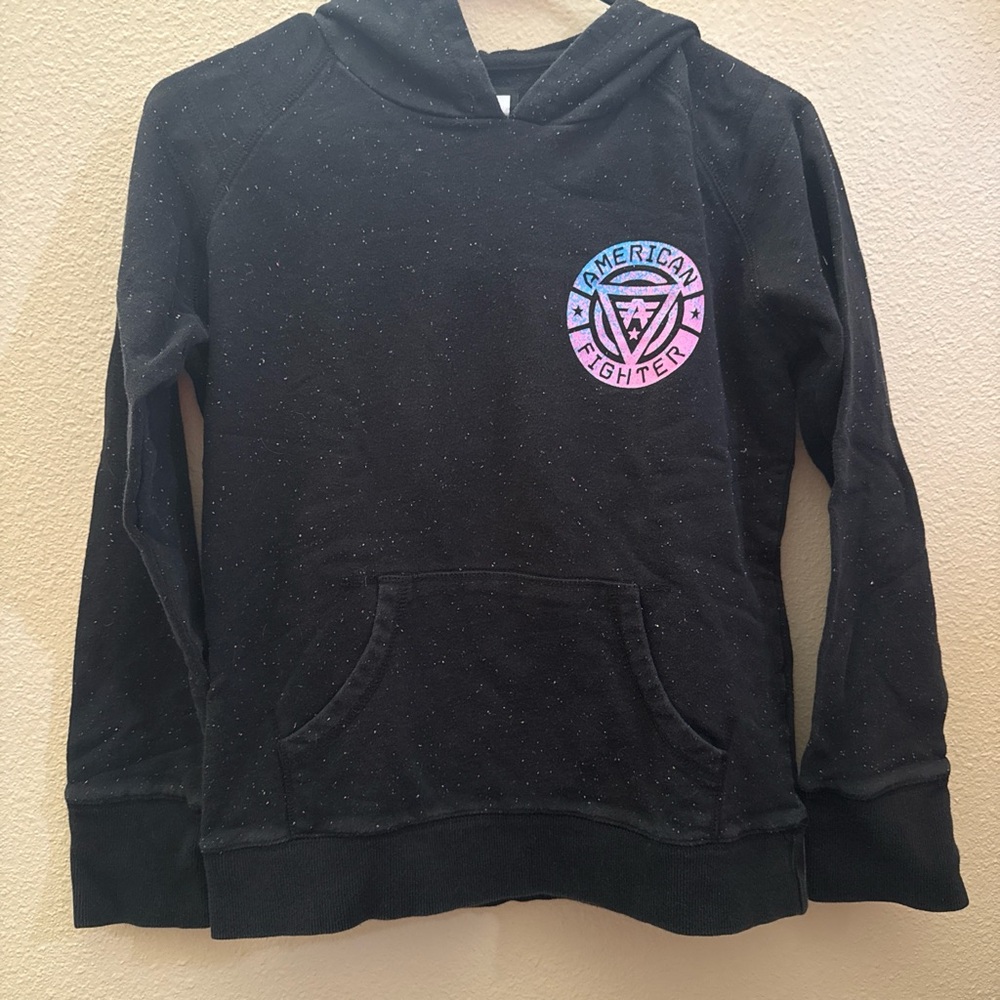 American Fighter Black and Pink Graphic Tee